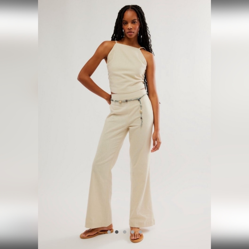 NWOT} 🆕 Free People Everything I Need Linen Set, Large